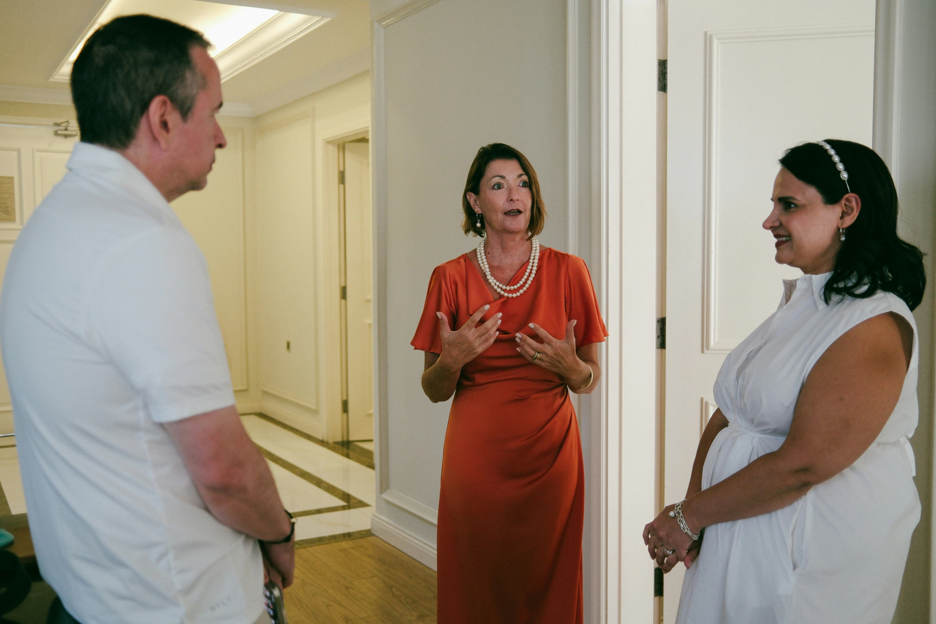 Building meetings background